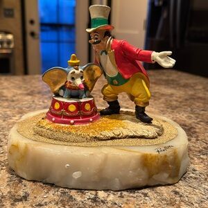 Dumbo Circus Clown Makeup Figure Lonely Collection Marble Disney Made of metal